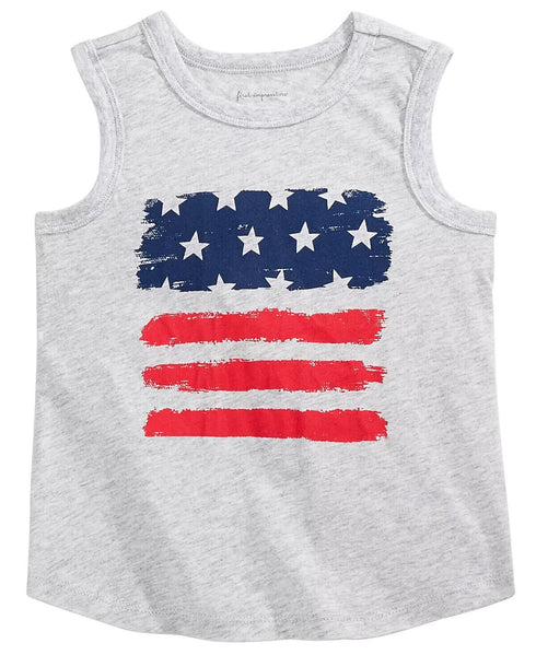 First Impressions Baby Boy Infant Tank Top Red White Blue Flag Size 3-6 Months